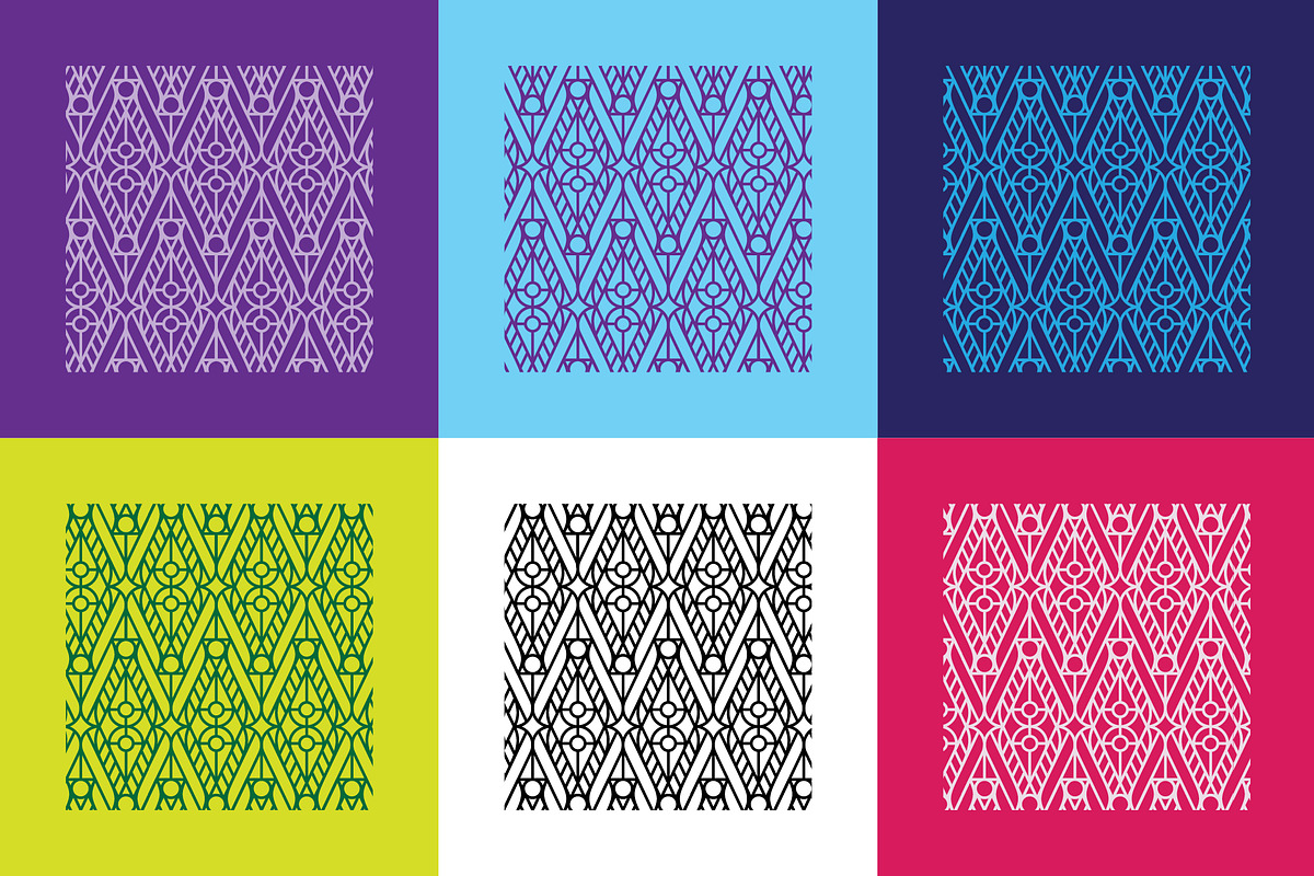 30 ArtDeco Symmetry Seamless Pattern, a Pattern Graphic by Morand Union (Photo 7 of 14)