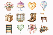 Watercolor Teddy Bears Clipart, a Seasonal Illustration by Design Market (Thumbnail 5 of 5)