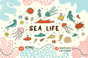 Sea Icons & Patterns
