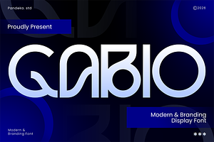 Gabio - Modern Branding Font, a Sans Serif Font by Pandeka Studio
