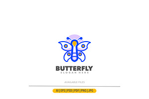 Butterfly Outline Symbol