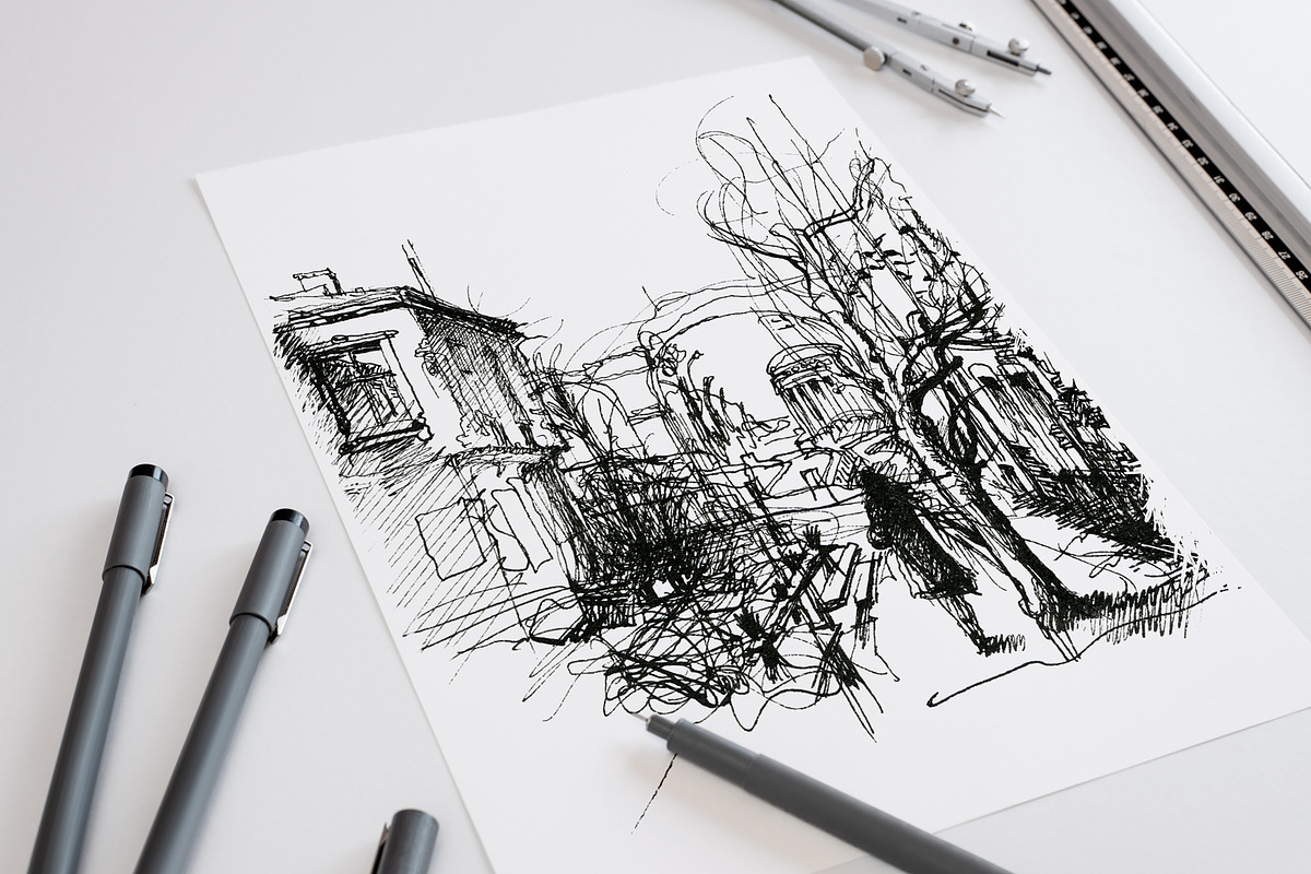 Artist and creative mockup set, a Pens & Pencil Mockup by INTERARTIVITY (Photo 15 of 25)