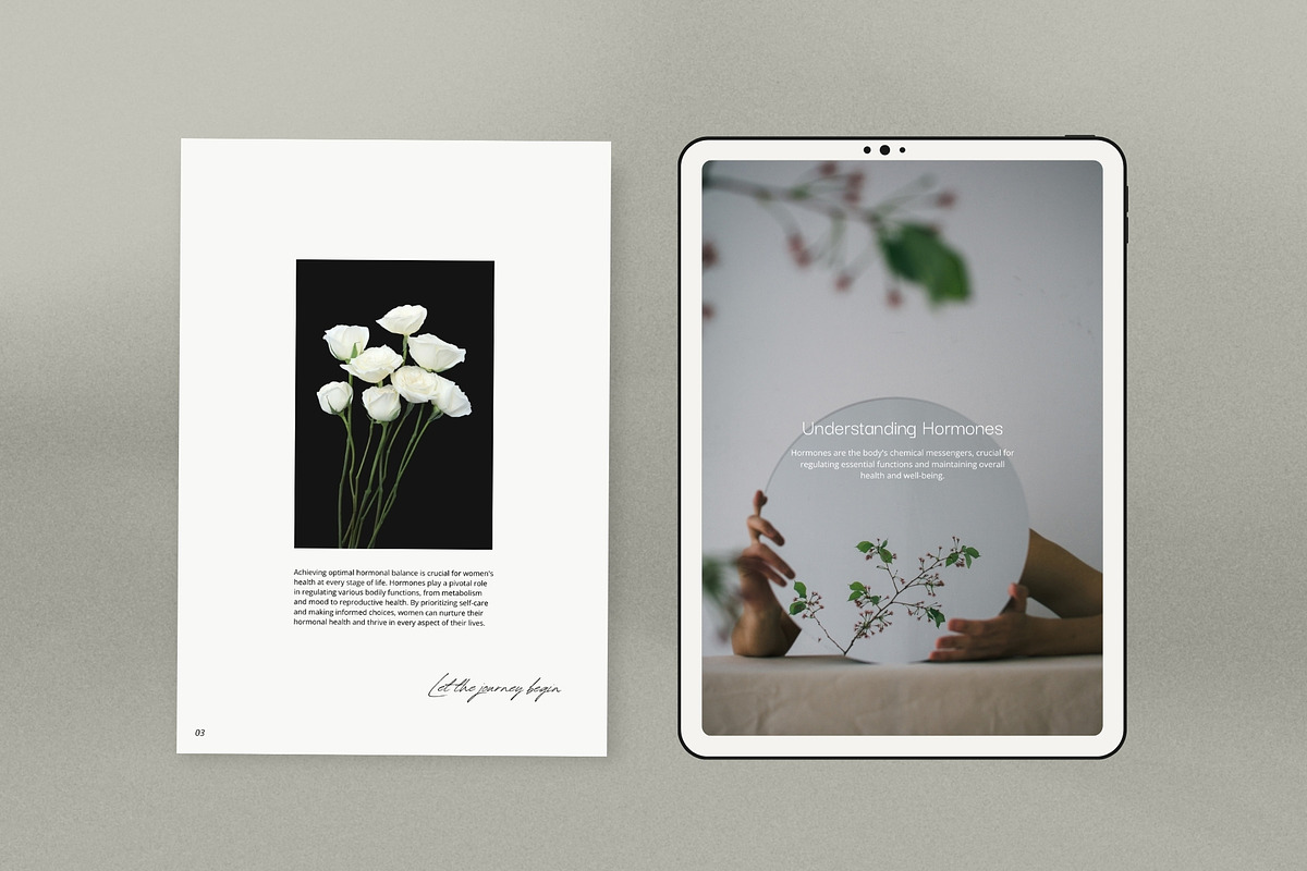 Hormone Health Guide, Ebook Template, a Magazine Template by Terraa Studio Design (Photo 4 of 8)