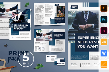 Law Firm Print Pack, a Poster Template by TemplatesNow!