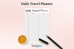 Daily Road-trip Printable Planner