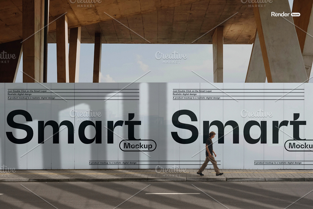 Poster and Billboard Mockup Set, an Advertising Mockup by Renderteam (Photo 7 of 12)
