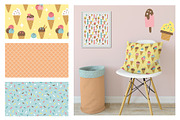 Ice Cream Seamless Patterns, a Pattern Graphic by insemar (Thumbnail 4 of 4)