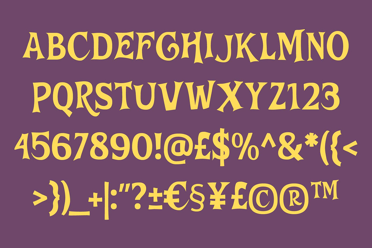 Witchrich – Scary Horror Font, a Serif Font by Tiptop Graphic (Photo 3 of 8)