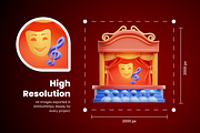 3D Theater Icons, a 3D by Flat Icons (Thumbnail 6 of 8)