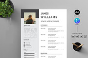 Professional Resume CV Template, a Resume Template by Blackcloud_Creations (Thumbnail 6 of 8)