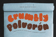 Polvorón - Crumbly Bold Display Font, a Handwritten Font by Ef Studio (Thumbnail 1 of 11)