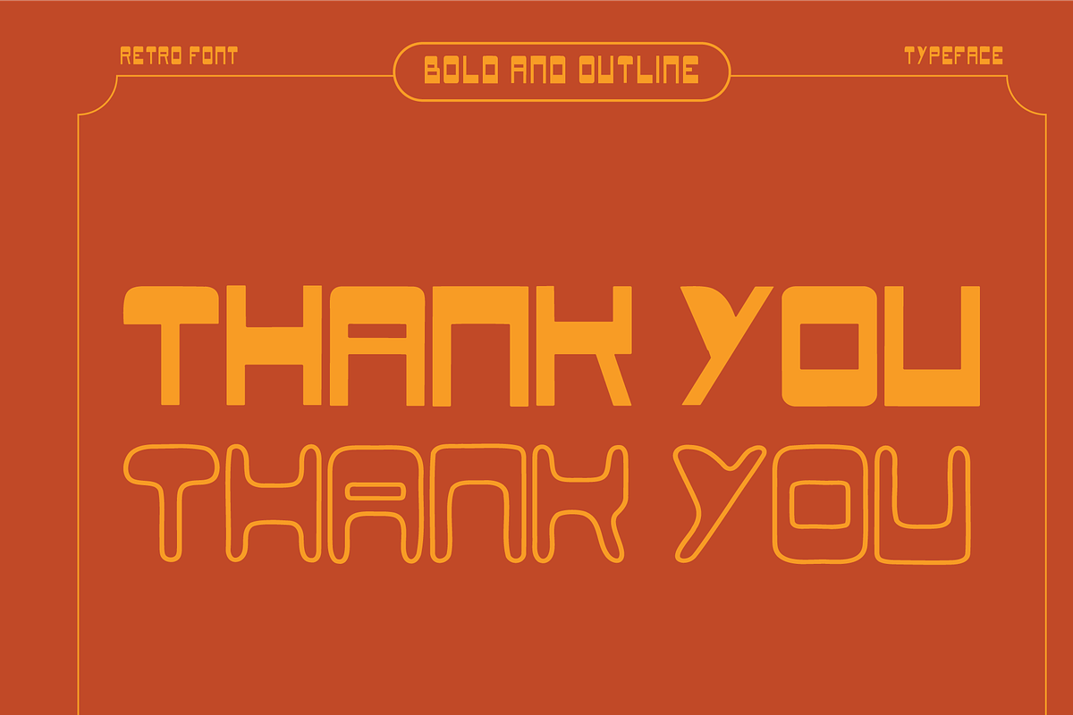 GUBAM - Bold Retro Vintage Font, a Sans Serif Font by Rightwheels (Photo 11 of 11)