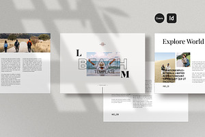 Beach Brochure Template, a Brochure Template by Creatiya Type