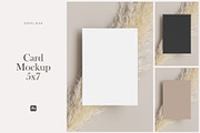 Card Mockup 5x7, PSD, a Print Template by Snoflinga (Thumbnail 1 of 3)
