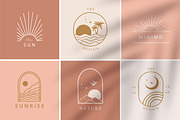 Sun bohemian logo tempplate 1#, a Branding & Logo Template by Piixypeach (Thumbnail 3 of 8)