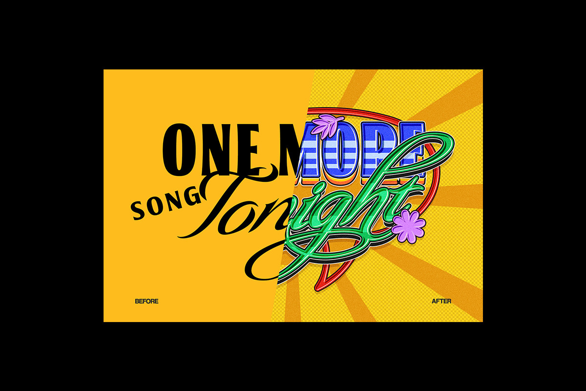 Retro Nostalgic Summer Text Effect, a Layer Style Add-On by Matsero (Photo 4 of 4)