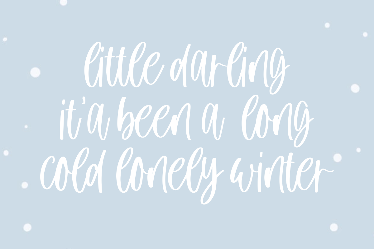 Winter Cloud - Handwritten Font, a Script Font by Fikryal Studio (Photo 7 of 9)
