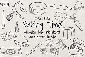 Baking Time| Whimsical Sketch Bundle