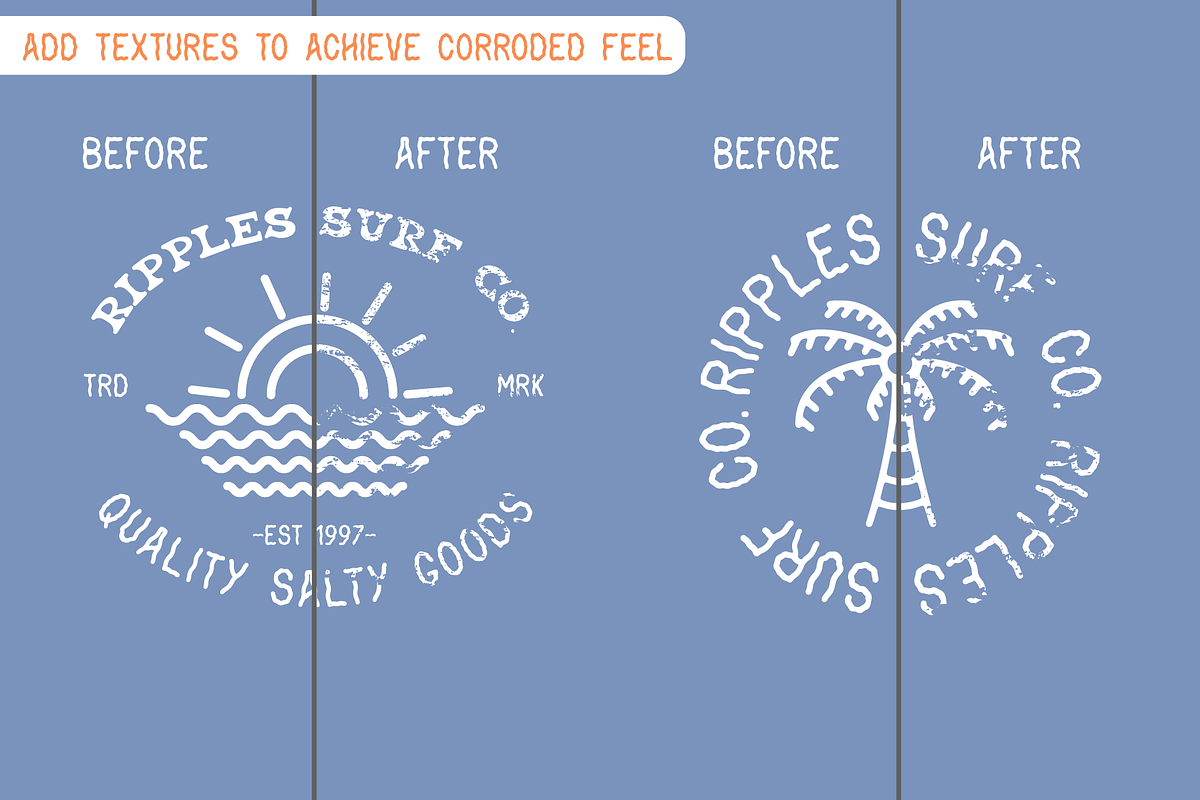 Coastal Fever - Font pack + Textures preview 7