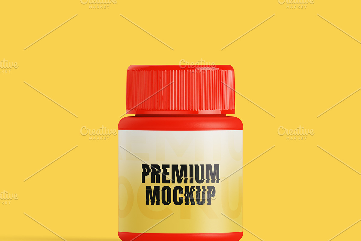 Fully Editable Plastic Jar Mockup, a Cups & Container Mockup by Abdul H Saimon (Photo 1 of 2)