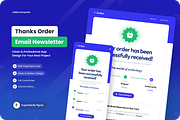 Thanks Order Email Newsletter, an UI Kit Template by SquidPixey (Thumbnail 1 of 6)