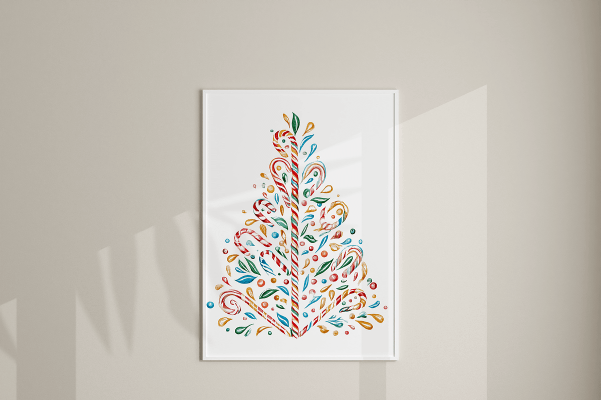 Funny Christmas Tree Clipart Set, a Decorative Illustration by Pati Charm Studio (Photo 7 of 8)