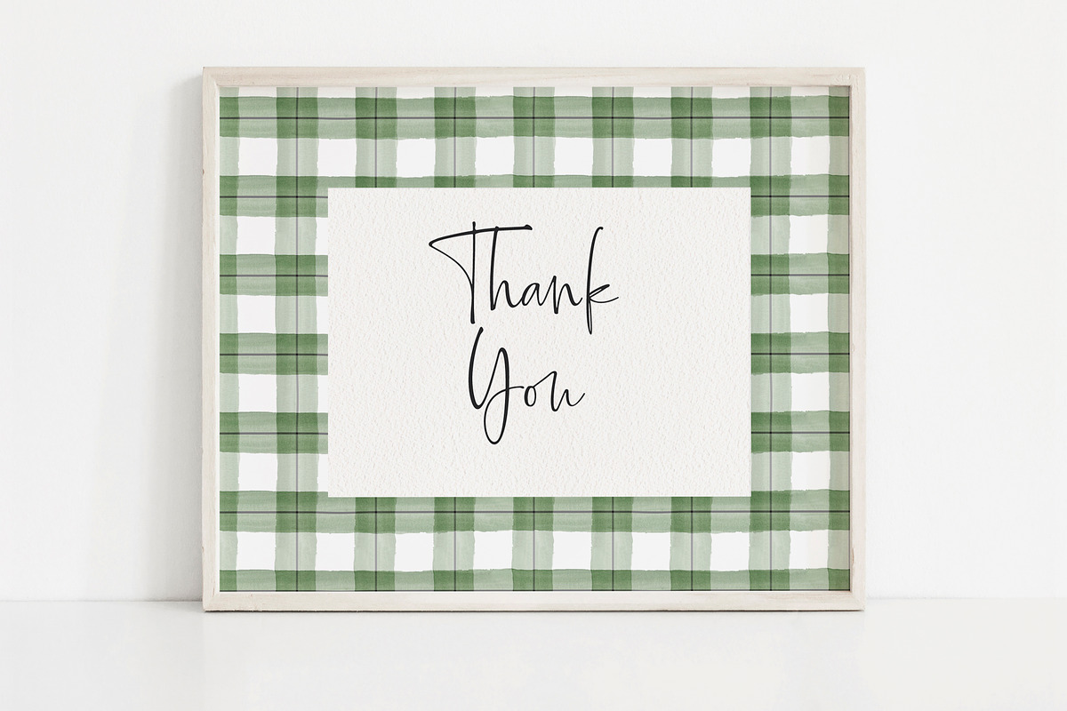 Watercolor Green & Brown Plaids, a Pattern Graphic by DailyMiracleDigitals,LLC (Photo 3 of 8)