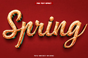Spring 3D editable text effect, a Layer Style Add-On by Hello Muh (Thumbnail 1 of 2)