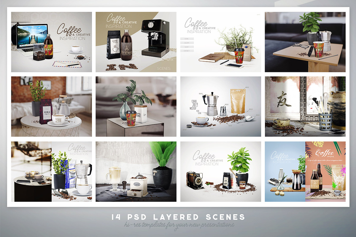 Coffee Scene Creator - Front View, a Background Graphic by TVartworks (Photo 4 of 23)