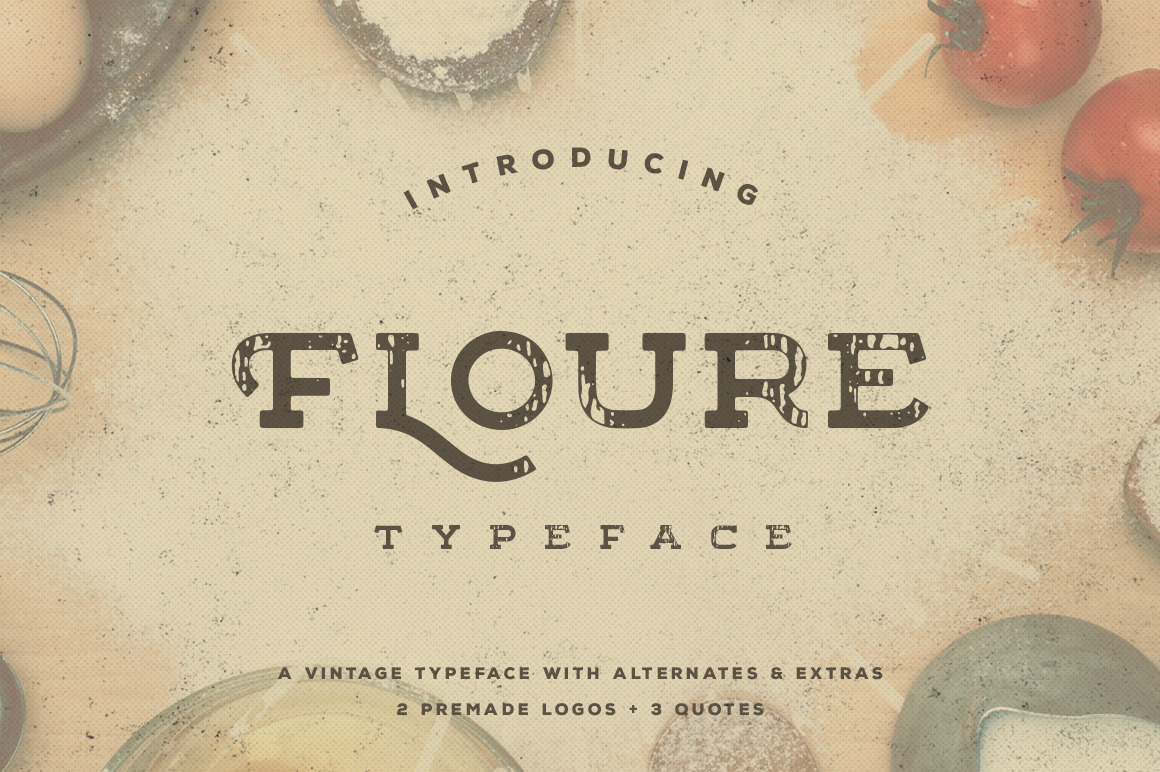 Floure Typeface + Extras | Slab Serif fonts ~ Creative Market