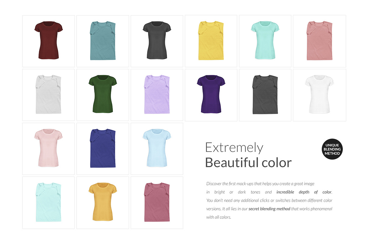 6x Women T-shirt Ghost Mock-ups Set, a Books & Magazine Mockup by Apparel_Mockups (Photo 12 of 23)