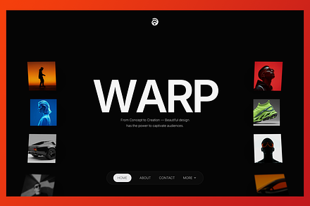 WARP | GSAP Powered Webflow Template, a Landing Page Template by Rick Mummery