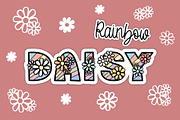 Daisy Rainbow OTF, a Symbol Font by DREAMs Soul G. (Thumbnail 1 of 3)