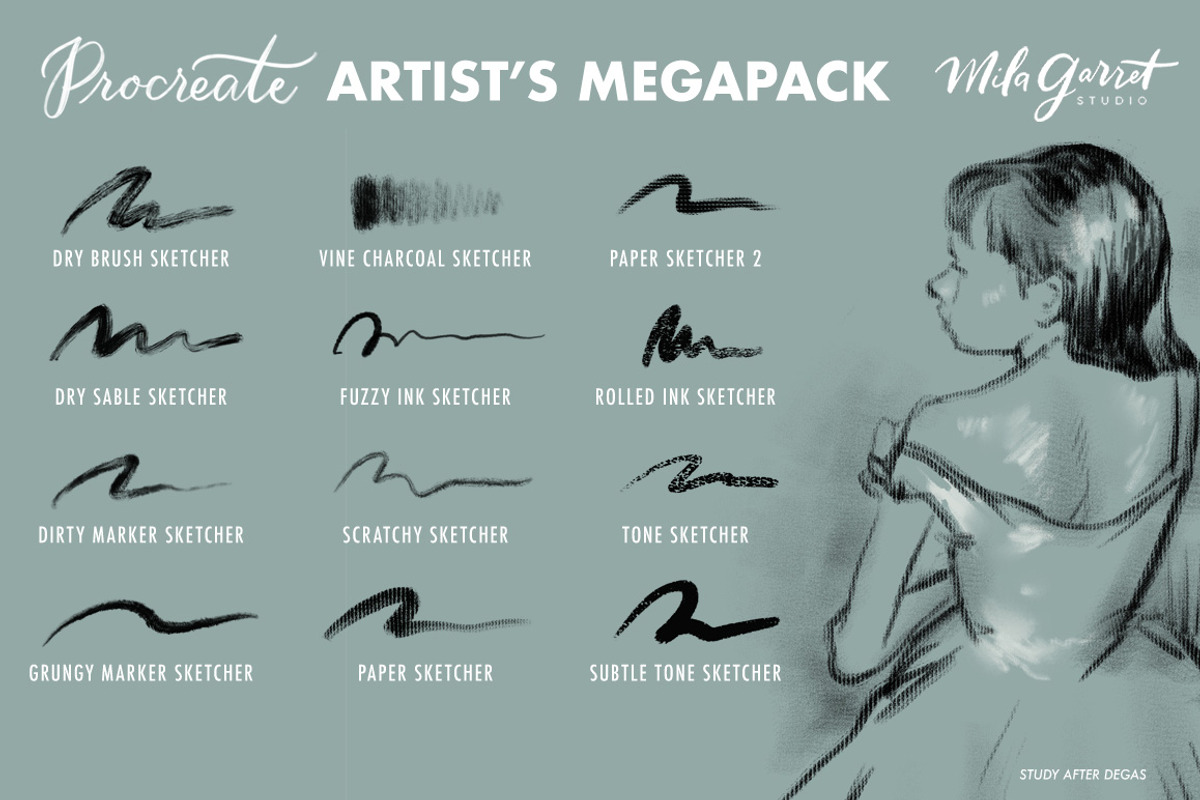 Procreate Brush Bundle Artistic preview 3