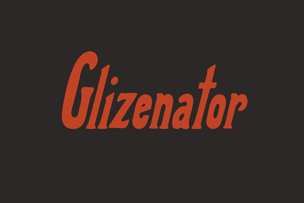 GLIZENATOR, a Handwritten Font by SAMPLE (Photo 1 of 4)