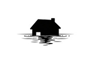50 Flooded Home Silhouette Bundle, an Illustration by Designs_River (Thumbnail 18 of 51)