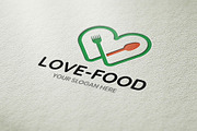 Love Food Logo Template, a Branding & Logo Template by BdThemes (Thumbnail 1 of 3)