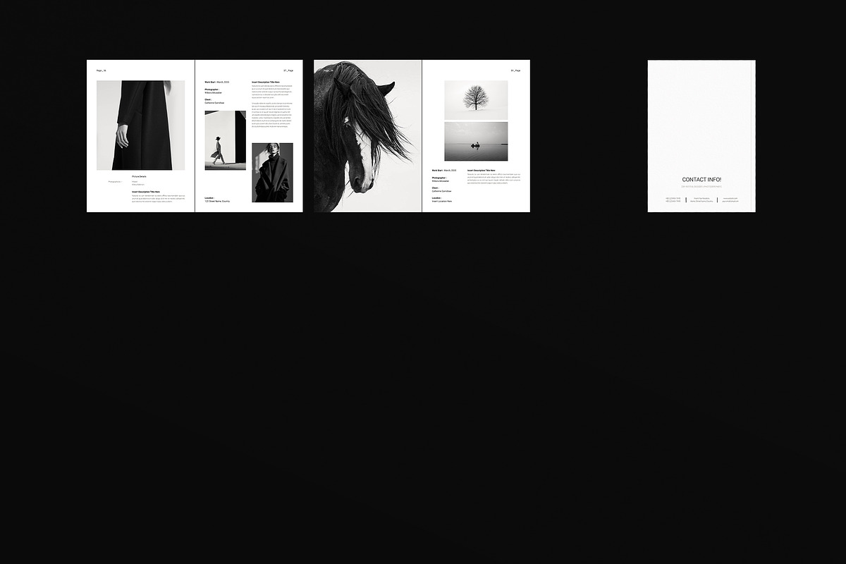 Photography Portfolio Template, a Brochure Template by DesignCrest (Photo 17 of 17)