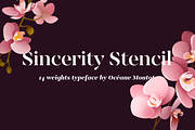 Sincerity Stencil, a Serif Font by OceaneM
