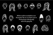 Cute Doodle Faces, a Person Illustration by Liz Pengilley Studio (Thumbnail 3 of 4)