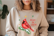 Christmas Cardinal Minimalist PNG, an Illustration by SinaCreation (Thumbnail 6 of 7)