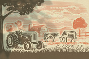 Vintage village vector. Vol2., an Animal Illustration by bioraven (Thumbnail 10 of 18)