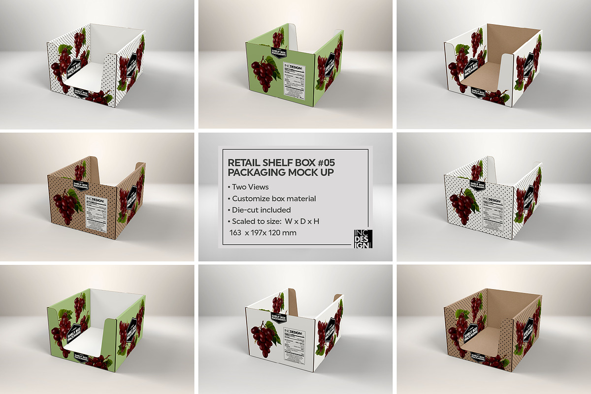 Retail Shelf Box 05 Packaging Mockup, a Packaging Mockup by INCDesign (Photo 3 of 5)