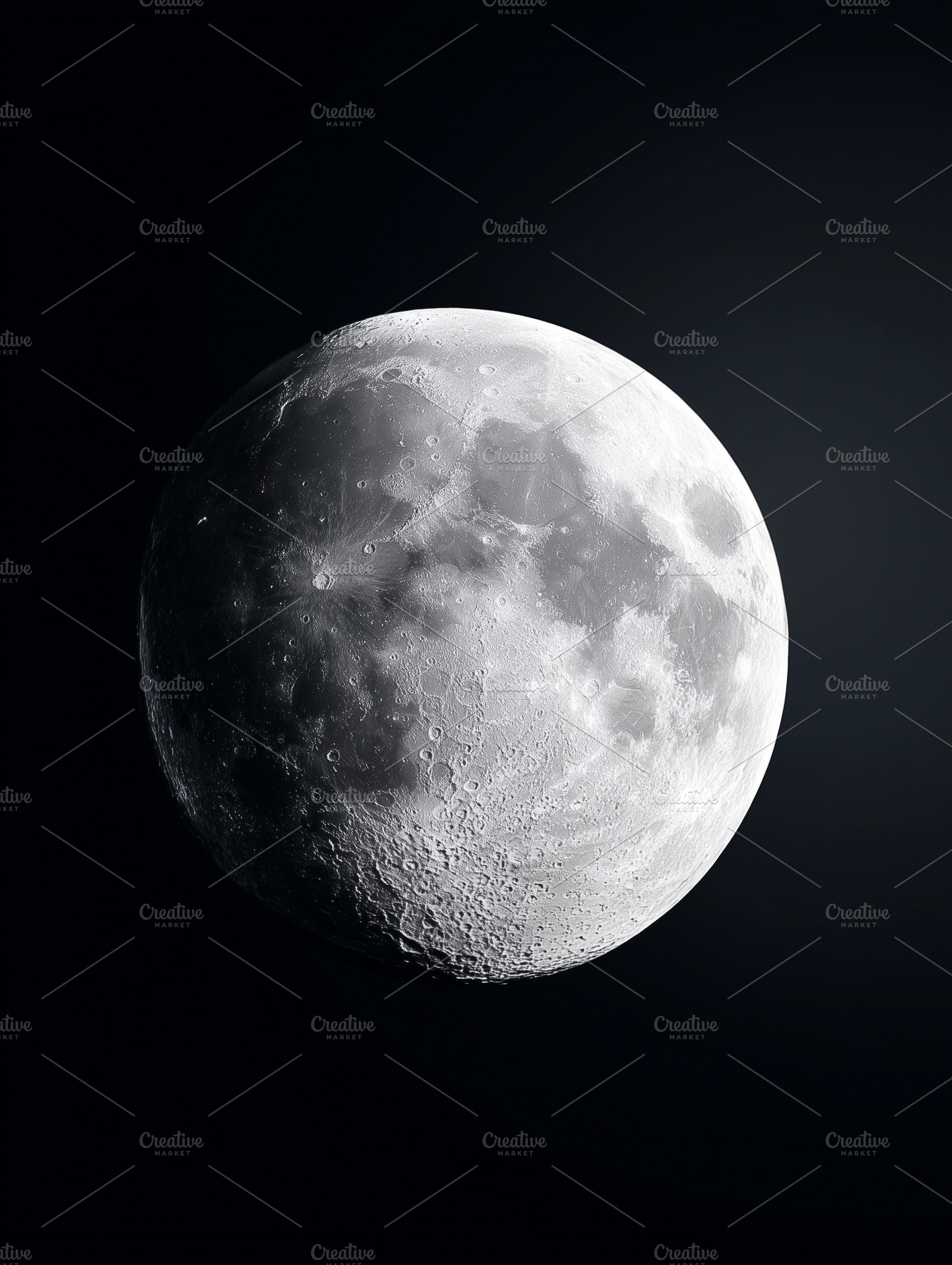 Detailed close up of the moon’s, a Nature Photo by MistyDay