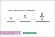 Minimal yoga icons, an Outline Icon by Picture Window (Thumbnail 4 of 5)