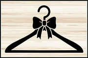 Clothes Hanger SVG Silhouette Bundle, a Decorative Illustration by yasushie (Thumbnail 2 of 4)