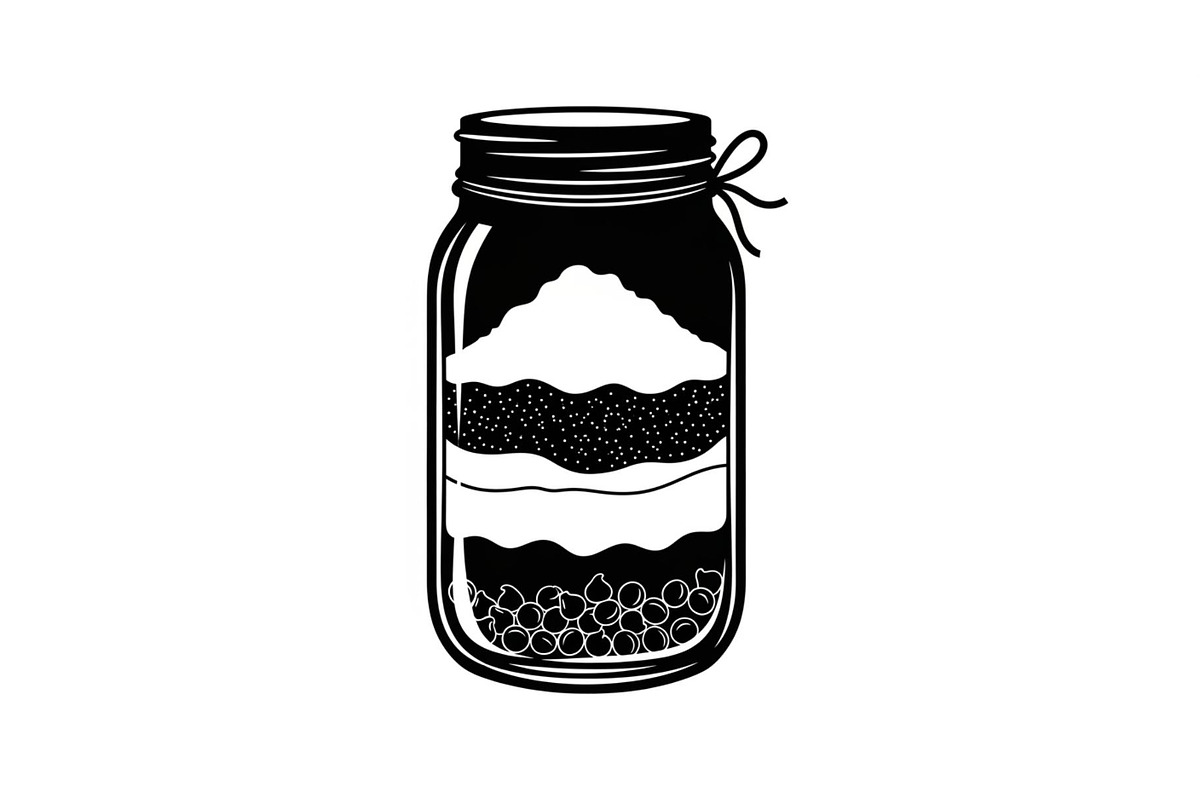 Layered Mason Jar Ingredients Bundle, an Illustration by yasushie (Photo 12 of 31)