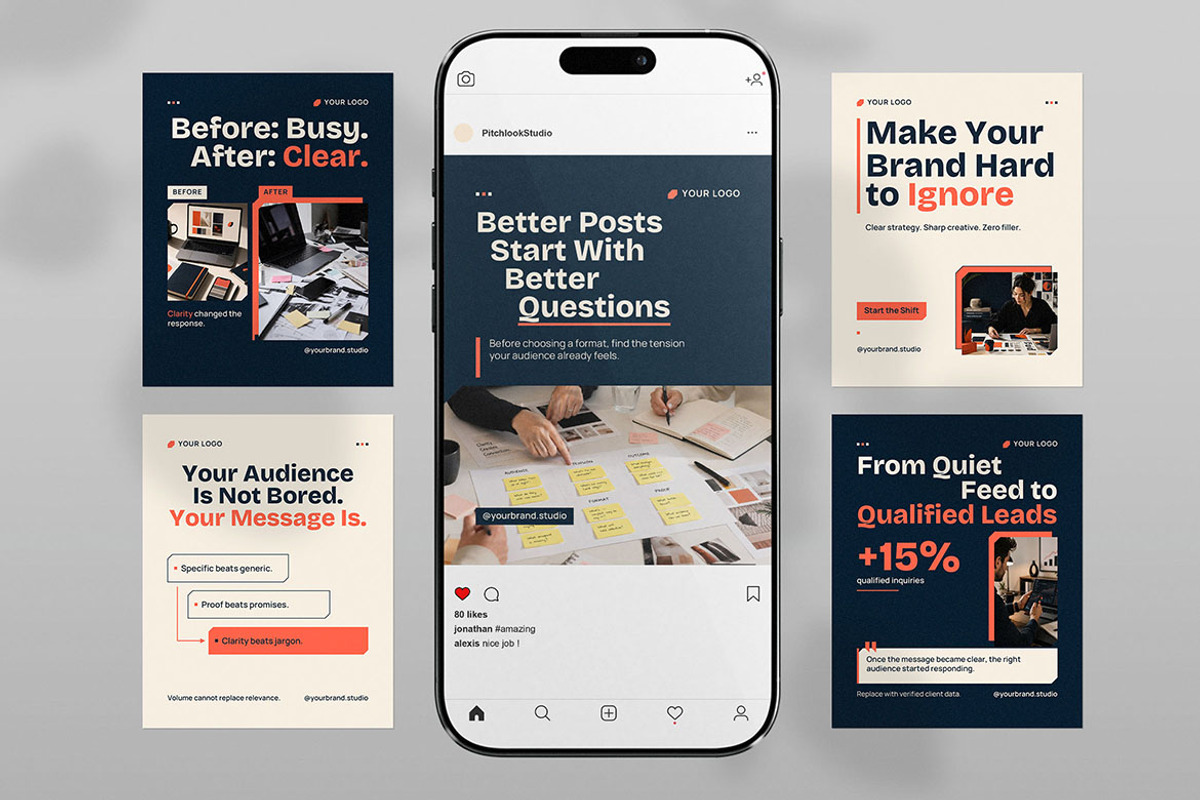 Content Strategy Social Media, a Social Media Template by Pitchlook.Studio (Photo 3 of 3)