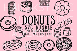 Donuts SVG Illustrations