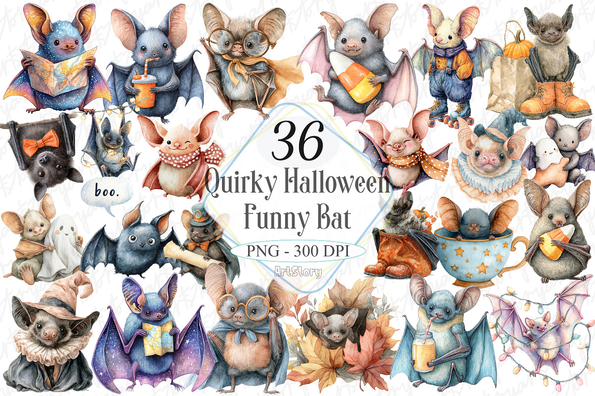 Quirky Halloween Funny Bat Sublimati, a Graphic by designcity5 (Photo 1 of 5)